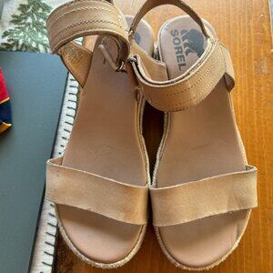 SOREL Women's Cameron Flatform Sandals Platform Wedge